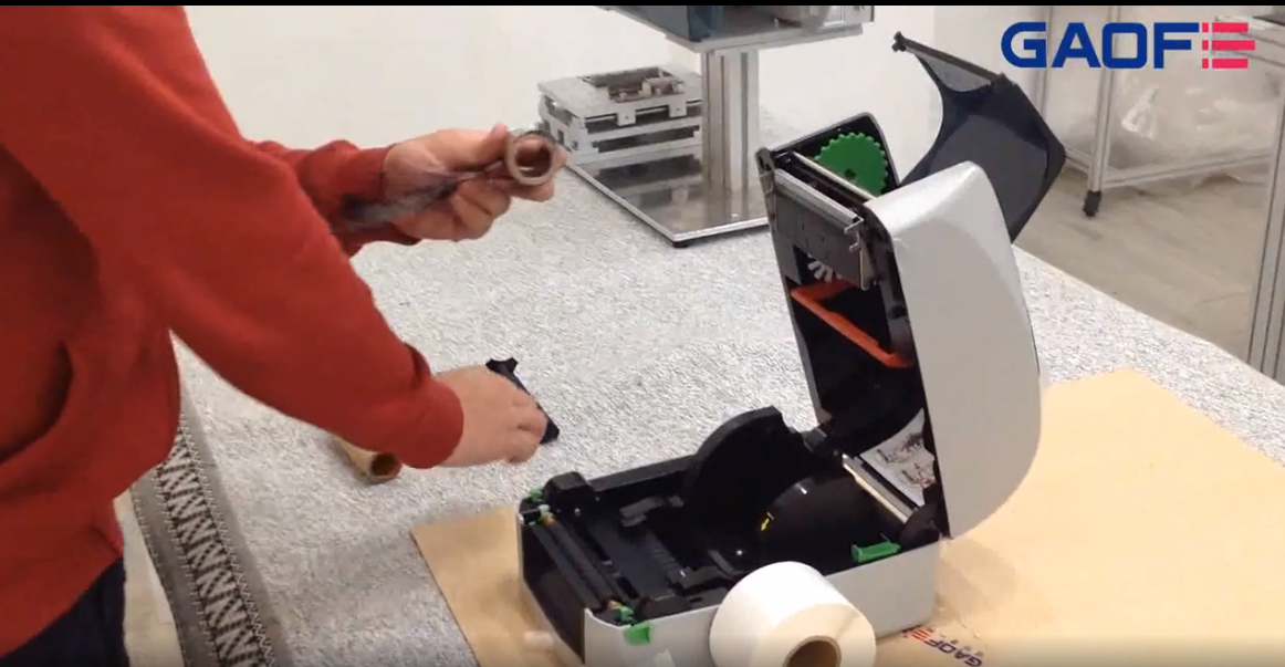 高賦碼 MACH2 條碼打印機碳帶和標簽安裝